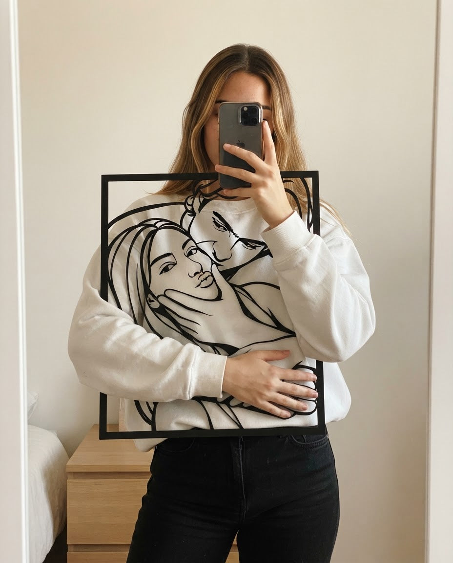 CUADRO DE SILUETA PERSONALIZADO