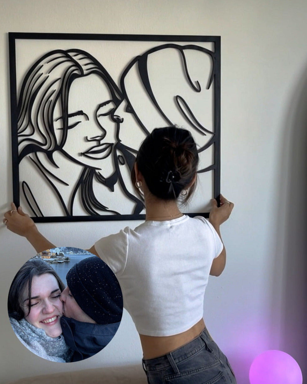 CUADRO DE SILUETA PERSONALIZADO