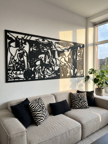 Cuadro para Salón: Silueta Guernica de Picasso