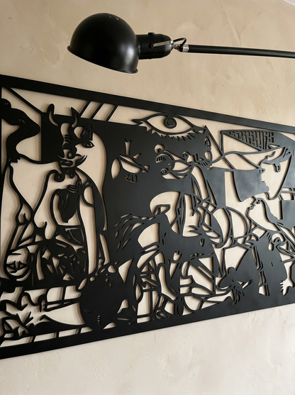 Cuadro para Salón: Silueta Guernica de Picasso