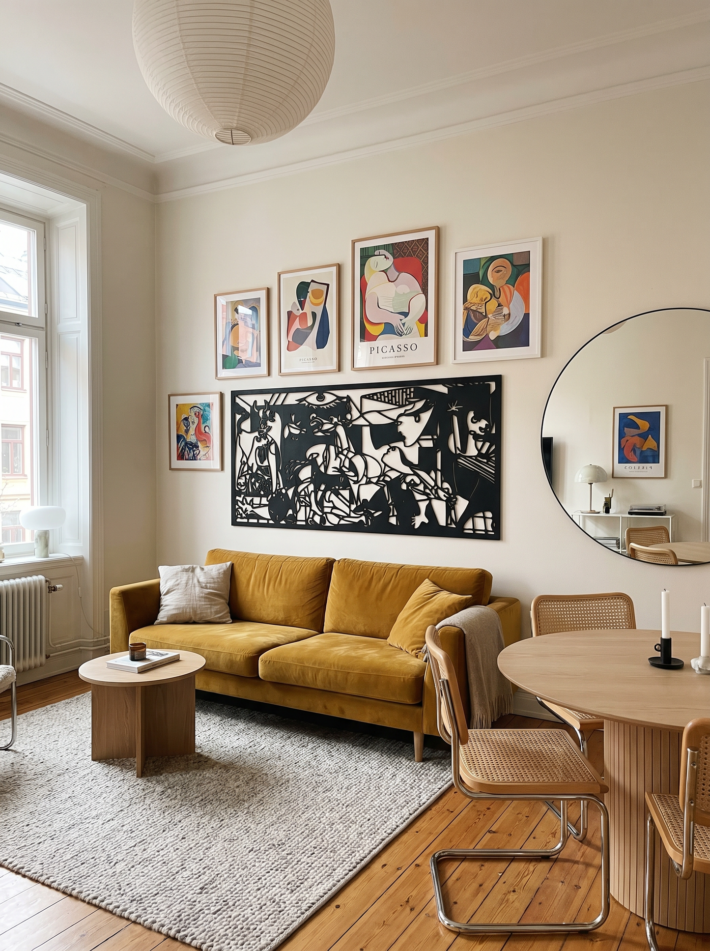 Cuadro para Salón: Silueta Guernica de Picasso