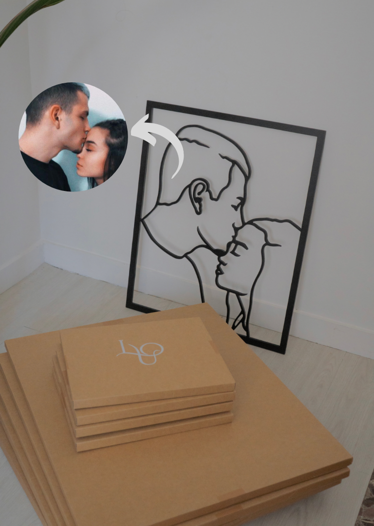 Cuadro de madera de Regalo para una pareja